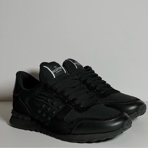 Valentino Garavani Black Rockstud Sneakers